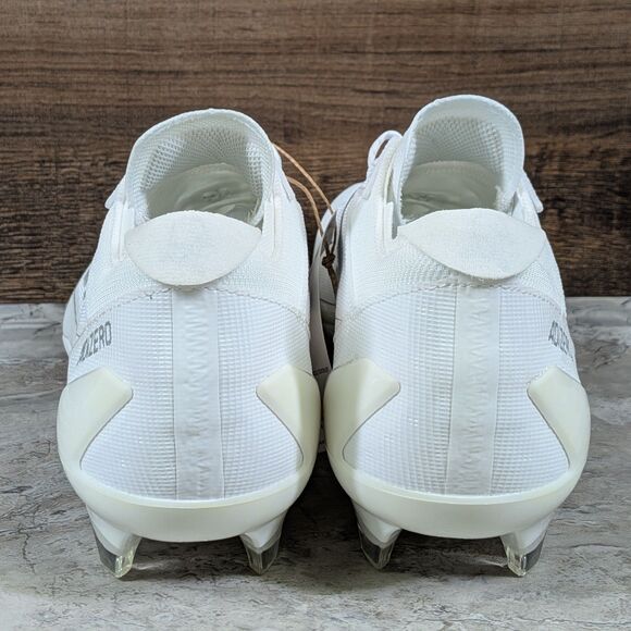 Adidas Adizero Electric Men\'s 10 White Metallic Silver Football Cleats IE4374 main image 8